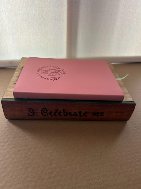 Wooden Book Body with Journal