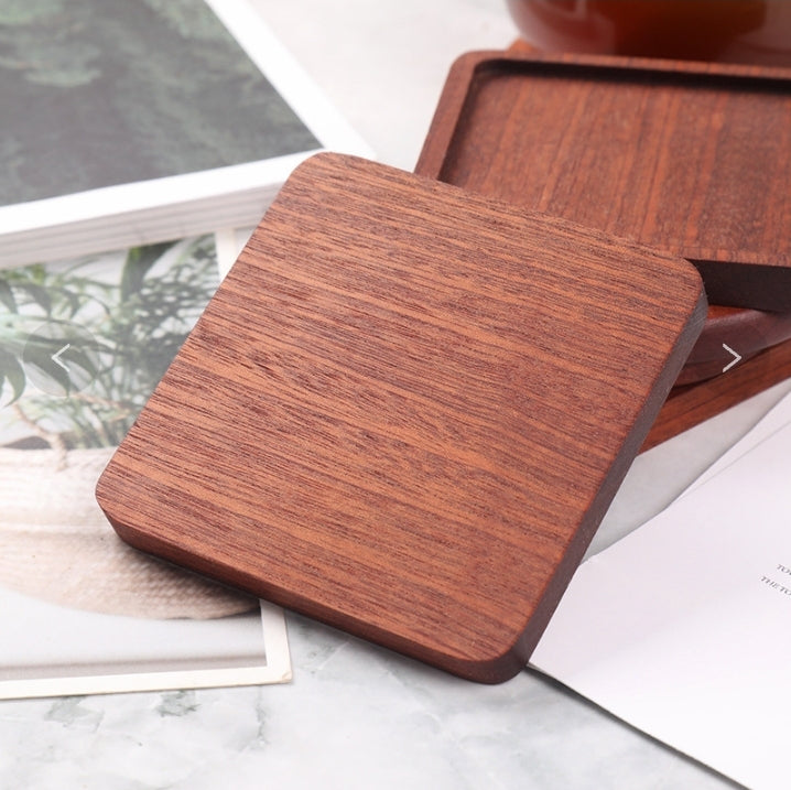 4pc Wooden Coasters Laser Engraved