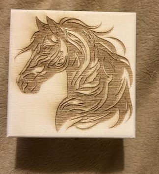 4"x4" Laser Engraved Jewelry Box's